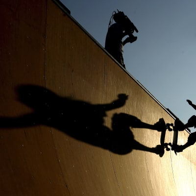 arkivbild av skateboardpark