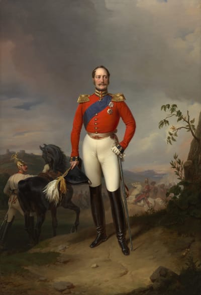 Målat porträtt av tsar Nikolai I från 1844.