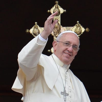 Påven förrättar Urbi et Orbi på juldagen 2013
