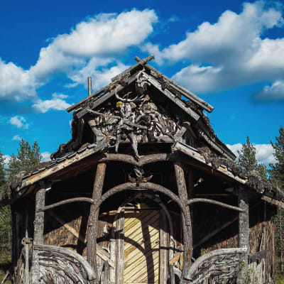 Omatekoinen sauna, Turvekammi, suolla Kammi-kylässä Nummijärvellä.