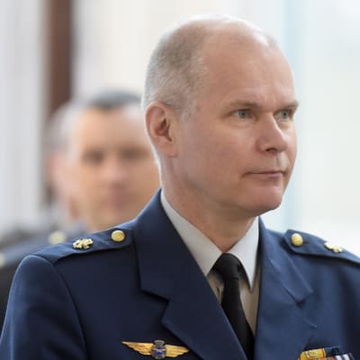 Försvarsmaktens kommendör Jarmo Lindberg på Talludden den 28 april 2018.