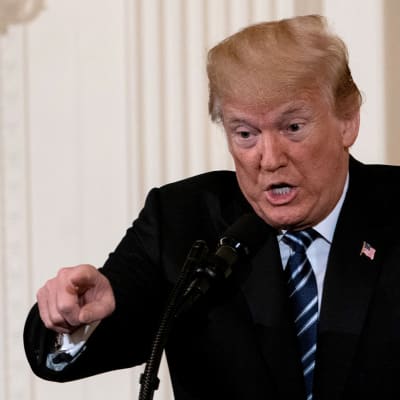 USA:s president Donald Trump vid ett möte om fängelsereformer i Vita huset den 18 maj 2018.