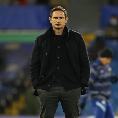 Chelseas tränare Frank Lampard i matchen mot Aston Villa.