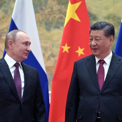 Putin och Xi möttes senast under Putins besök i Peking i februari 2022. 