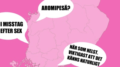 Photoshoppad karta, Finland.
