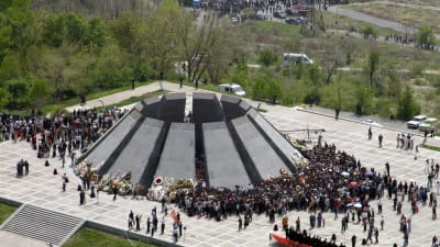 Monument i Jerevan till minne av folkmordet på armenierna 1915-1917.