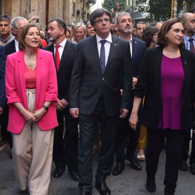 Kataloniens president Carles Puigdemont i Barcelona den 24.9.2107.