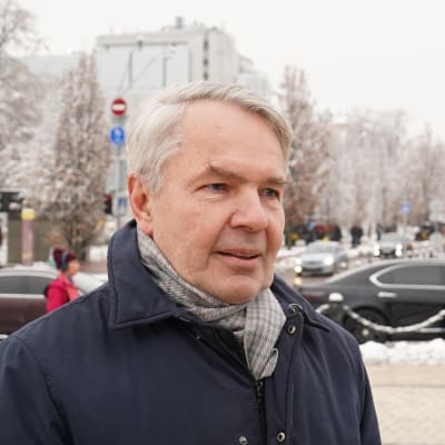 Utrikesminister Pekka Haavisto i Kiev.