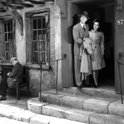 Joan Bennett ja Walter Pidgeon elokuvassa Ihmismetsästys.