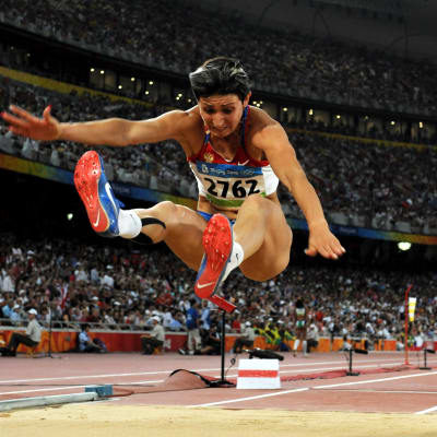 Tatjana Lebedeva Pekingin olympialaisissa.
