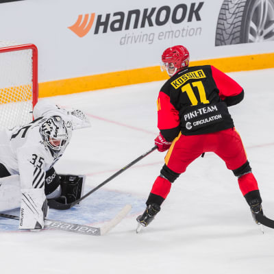 Kalle Kossila gör mål.