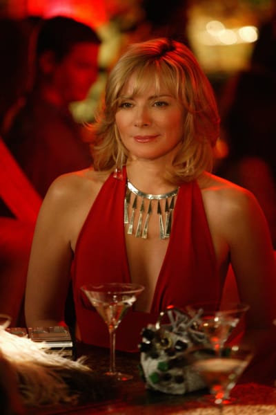 Kim Cattrall i rollen som Samantha Jones i tv-serien Sex and the city. 