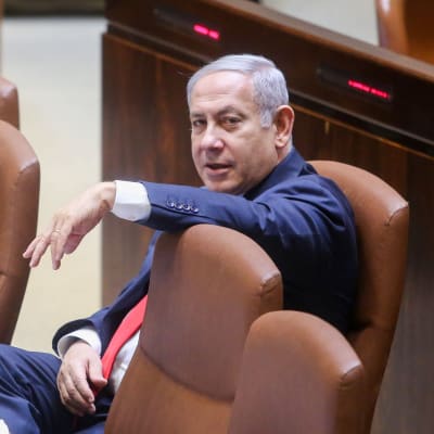 Benjamin Netanyahu i Knesset den 19.7.2018