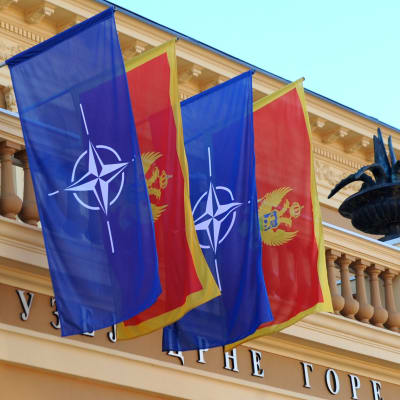 Montenegro är nära att bli Natos 29 medlemsland inför militärpaktens toppmöte i Maj. Natos och Montenegros flaggor vajar utanför regeringshögkvarteret i huvudstaden Podgorica