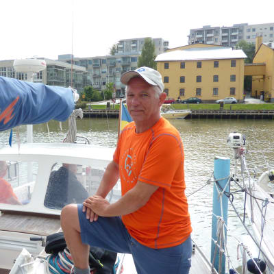 Jan Wahlbäck med Selma.
