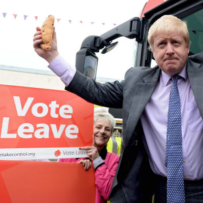 Boris Johnson under brexitkampanjen.