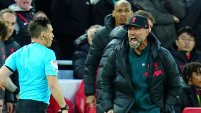Jürgen Klopp vrålar.