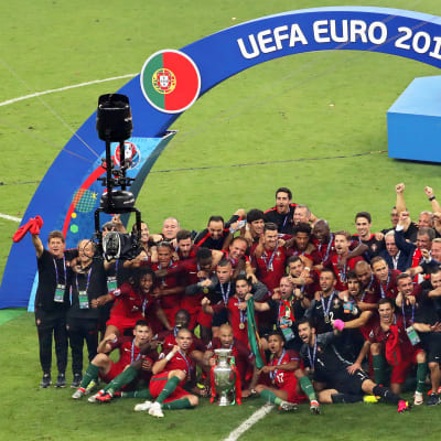 Portugali juhlii Euroopan mestaruutta.