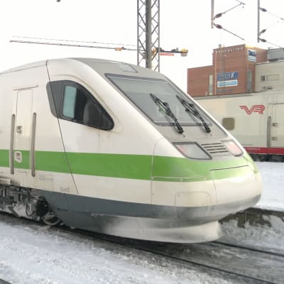 Pendolino i Tammerfors.