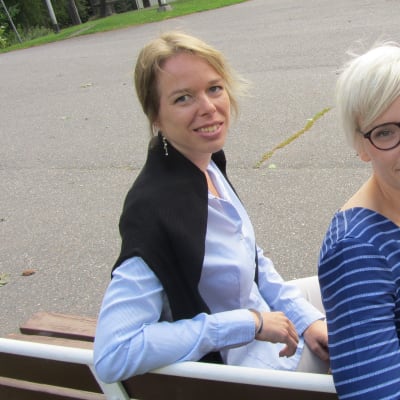 Projektkoordinator Jenny Asplund och verksamhetsledare Anna Litonius.