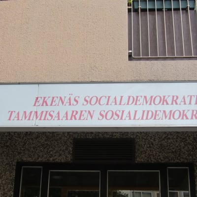 Ekenäs socialdemokraters högkvarter på Ystadsgatan 2 i Ekenäs.