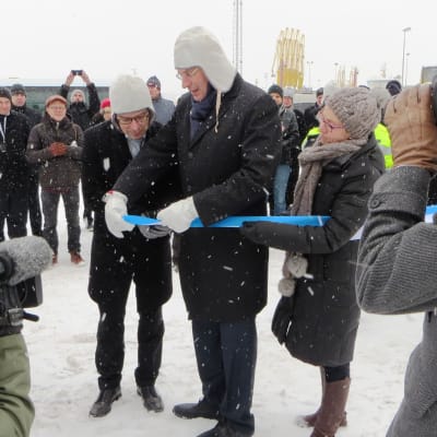 Invigning av Neste Oils återvinningsanläggning i Sköldvik