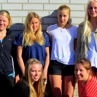 Korsholms gymnasiums flicklag i gatustafetten