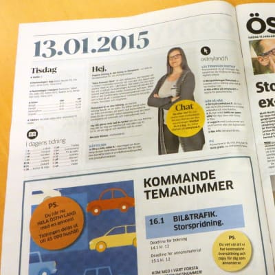 Första numret av tidningen Östnyland