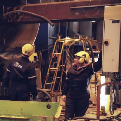 Pori Offshore Construction Oy:n Mäntyluodon telakka.