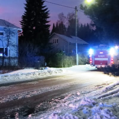 Flera enheter ryckte ut till en bostad vid Skyttegatan i Borgå