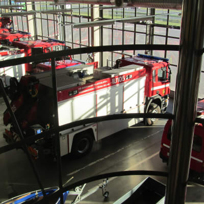 Brandbilar i Räddningsverket i Östra nyland