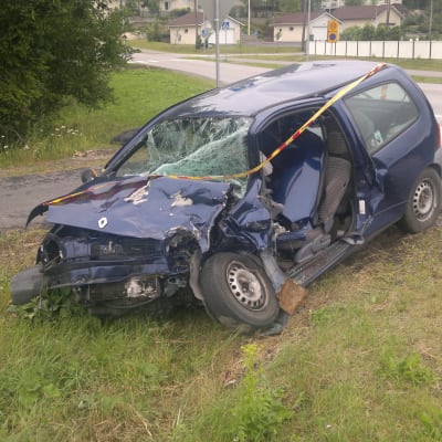 Trafikolycka på Kustö 14.7.2014