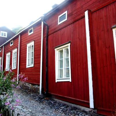Hus i Gamla stan i Borgå.