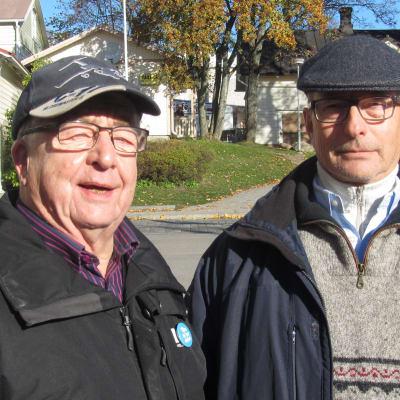 Stig Sundström och Gunnar Klingstedt är nöjda pensionärer i Raseborg