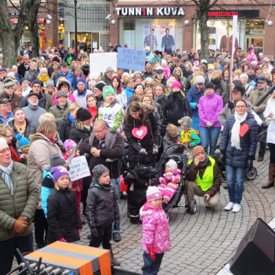 Demostration för Borgå BB