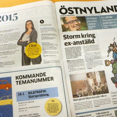 Första numret av tidningen Östnyland