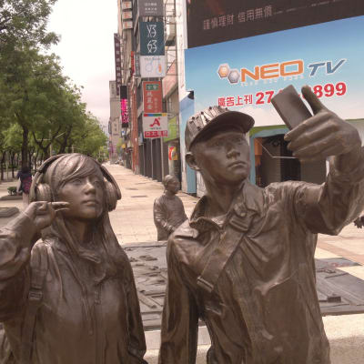 Selfie-staty i Taiwan
