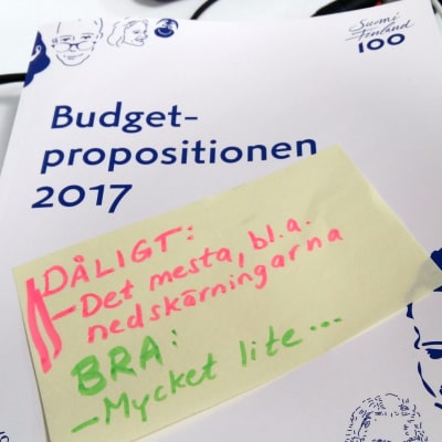 Budgetpropositionen för 2017.