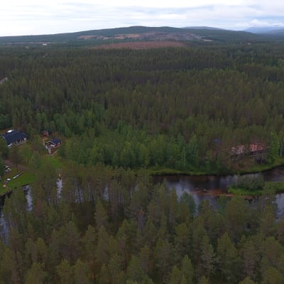 Äkäsjoki ja Hannukaisen kaivosaluetta