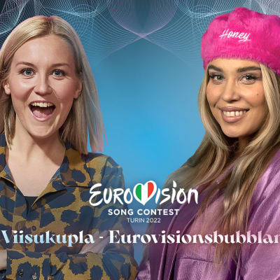 Programledarna Märta Westerlund och Katri Norrlin