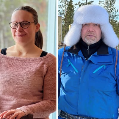 Aslak Jomppanen, Henna Tervaniemi ja Juha Feodoroff, 24.2.2023 Inari.