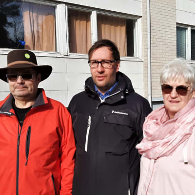 Jukka Kaartinen, Markus Leiman och Aila Pääkkö om Rotenbergs våningshus på Hamnvägen. 