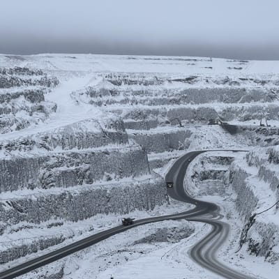 Kuusilammen avolouhos Terrafamen kaivoksella Sotkamossa.