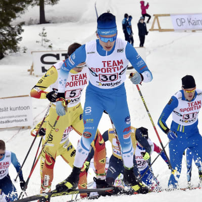 Alexander Ståhlberg åker under FM på skidor 2021.