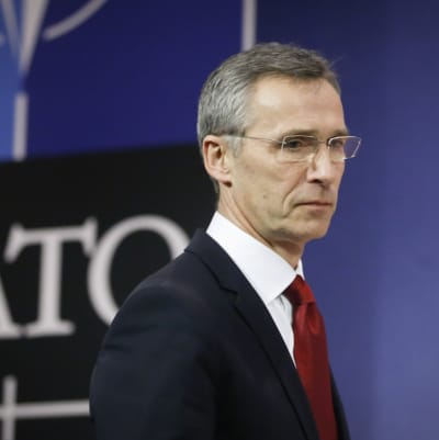 Natos generalsekreterare Jens Stoltenberg på Natomöte i Bryssel