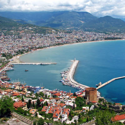 Vy över Alanya.