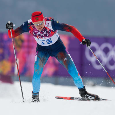 Nikita Krjukov i farten under OS i Sotji.