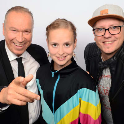 Ilkka Vainio, Talvikki Eerola ja Toni Laaksonen puolilähikuvassa