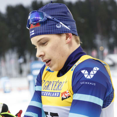 Alexander Ståhlberg efter världscupen i Lahtis 2021.