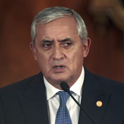 Guatemalas president Otto Pérez Molina.